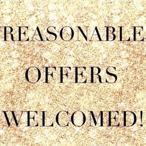 All reasonable offers are welcomed